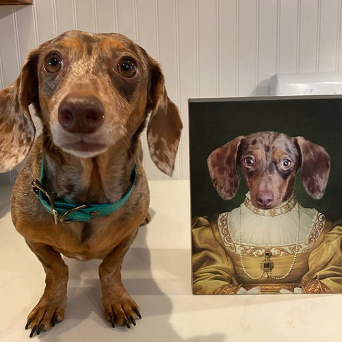 Crown and Paw - Canvas The Golden Girl - Custom Pet Canvas