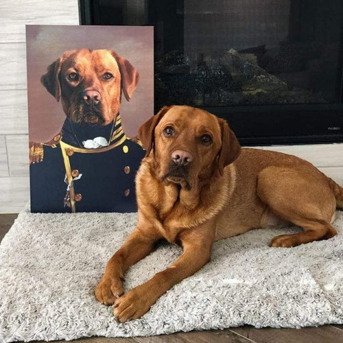Crown and Paw - Canvas The Admiral - Custom Pet Canvas