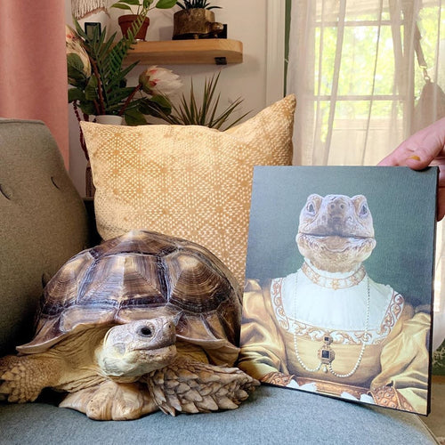 Crown and Paw - Canvas The Golden Girl - Custom Pet Canvas
