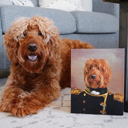Crown and Paw - Canvas The Admiral - Custom Pet Canvas