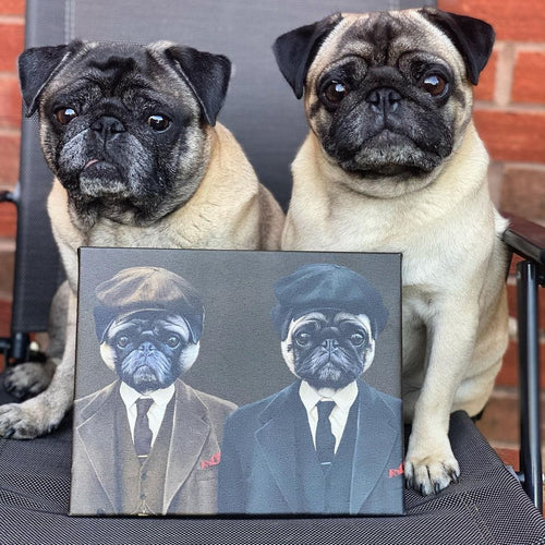 Crown and Paw - Canvas The Gangster Brothers - Custom Pet Canvas