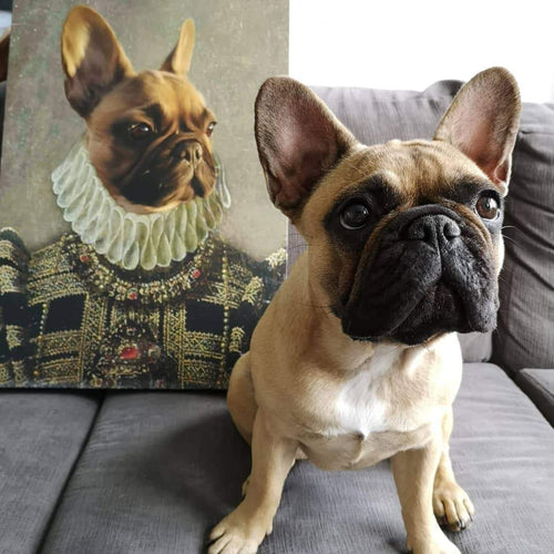 Crown and Paw - Canvas The Dame - Custom Pet Canvas