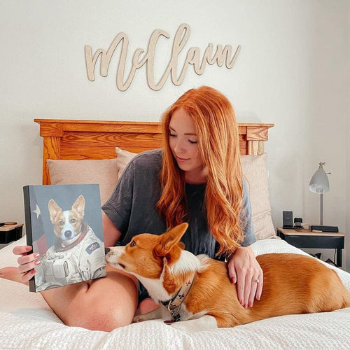 Crown and Paw - Canvas The Astronaut - Custom Pet Canvas