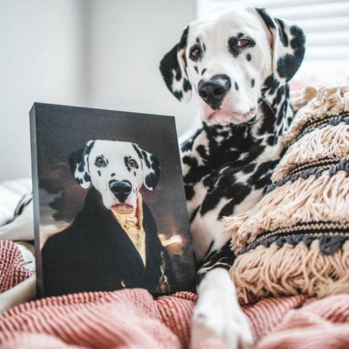 Crown and Paw - Canvas The Count - Custom Pet Canvas