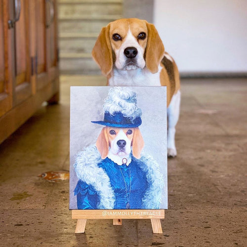 Crown and Paw - Canvas The Boa Lady - Custom Pet Canvas