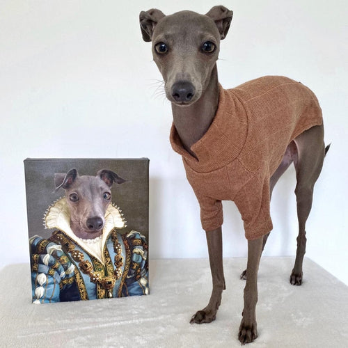 Crown and Paw - Canvas The Sapphire Queen - Custom Pet Canvas
