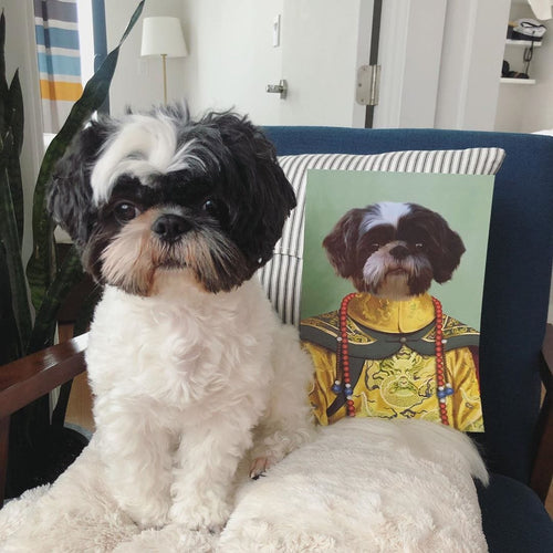 Crown and Paw - Canvas The Chinese Emperor - Custom Pet Canvas