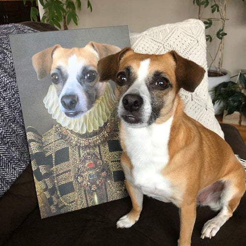 Crown and Paw - Canvas The Dame - Custom Pet Canvas