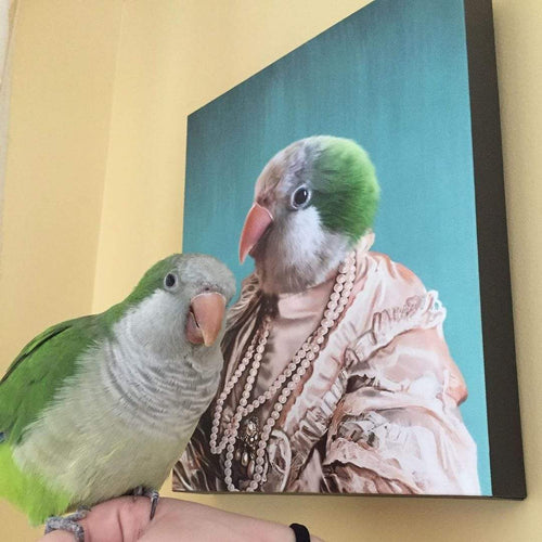 Crown and Paw - Canvas The Queen Regent - Custom Pet Canvas