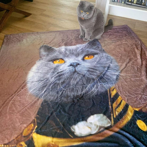 Crown and Paw - Blanket The Admiral - Custom Pet Blanket