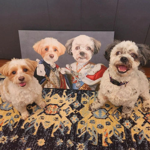 Crown and Paw - Canvas The Rulers - Custom Pet Canvas