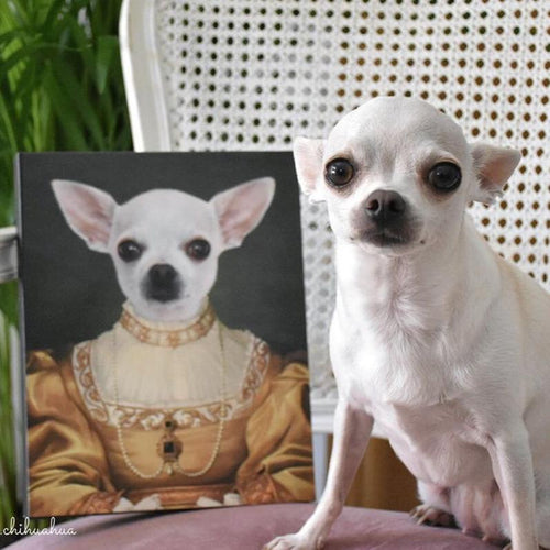 Crown and Paw - Canvas The Golden Girl - Custom Pet Canvas