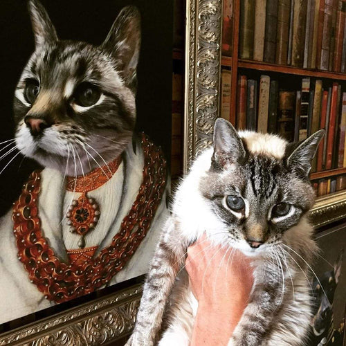Crown and Paw - Canvas The Heiress - Custom Pet Canvas
