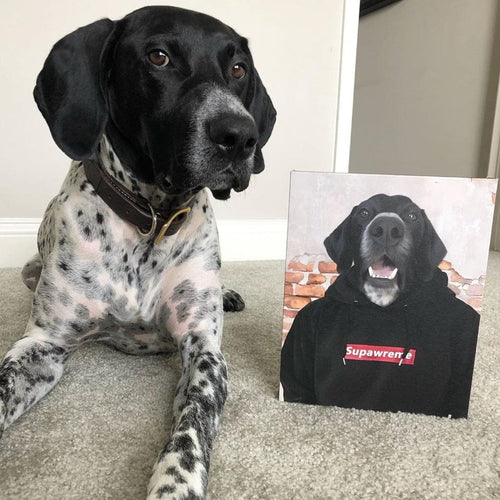 Crown and Paw - Canvas The Hypebeast - Custom Pet Canvas