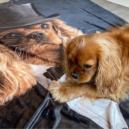 Crown and Paw - Blanket The Gentleman - Custom Pet Blanket