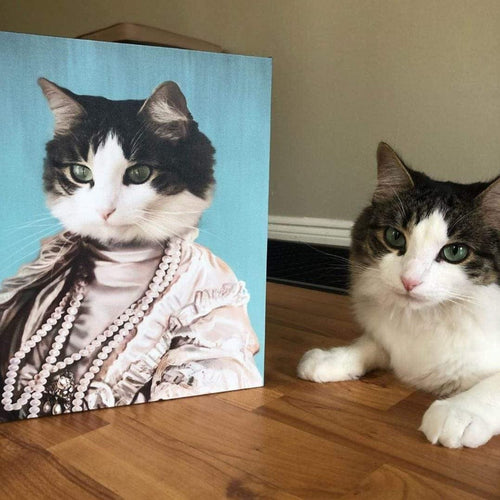 Crown and Paw - Canvas The Queen Regent - Custom Pet Canvas