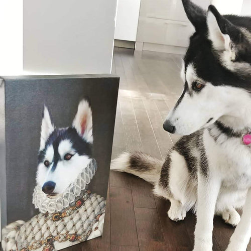 Crown and Paw - Canvas The Princess - Custom Pet Canvas