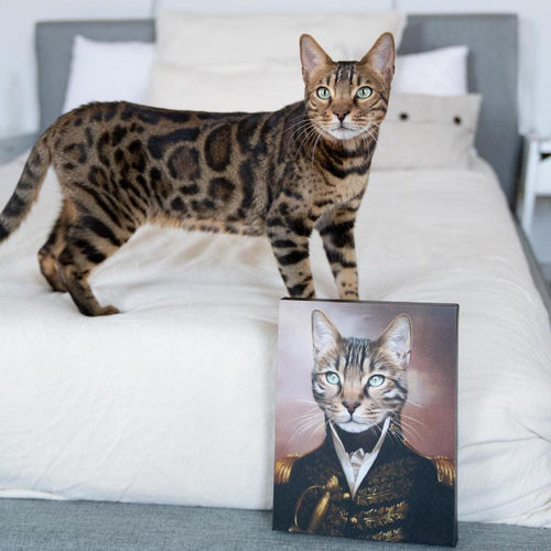 Crown and Paw - Canvas The General - Custom Pet Canvas
