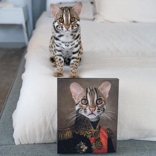 Crown and Paw - Canvas The Major - Custom Pet Canvas