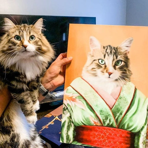 Crown and Paw - Canvas The Geisha - Custom Pet Canvas