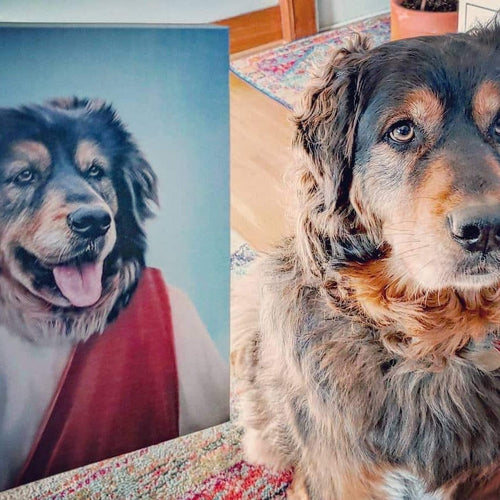 Crown and Paw - Canvas The Prophet - Custom Pet Canvas