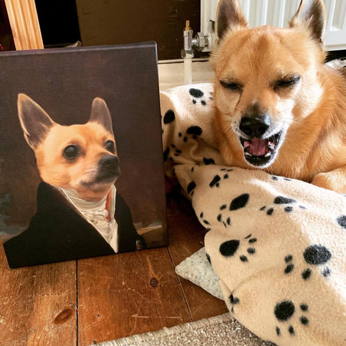 Crown and Paw - Canvas The Count - Custom Pet Canvas