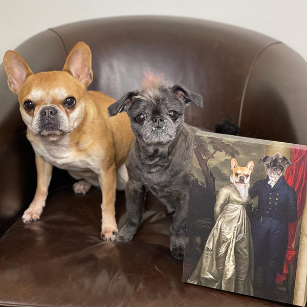 The Dinner Date - Custom Pet Canvas