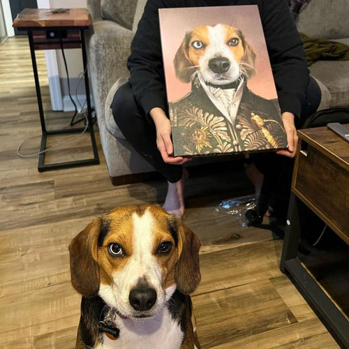 Crown and Paw - Canvas The Green General - Custom Pet Canvas