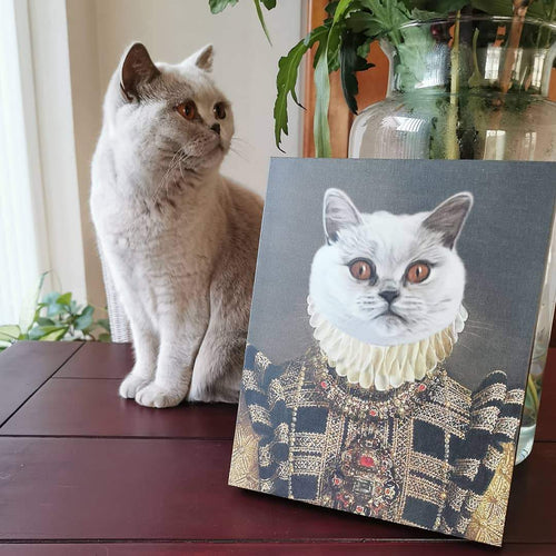 Crown and Paw - Canvas The Dame - Custom Pet Canvas