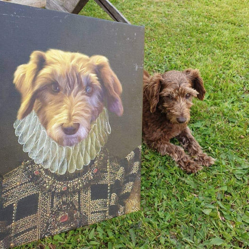 Crown and Paw - Canvas The Dame - Custom Pet Canvas