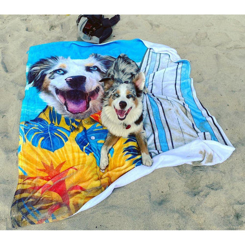 Crown and Paw - Blanket The Surfer - Custom Pet Blanket
