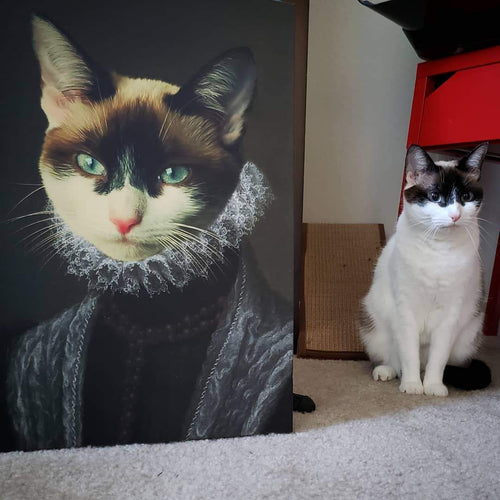 Crown and Paw - Canvas The Countess - Custom Pet Canvas