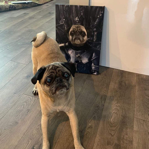 Crown and Paw - Canvas The Oathkeeper - Custom Pet Canvas