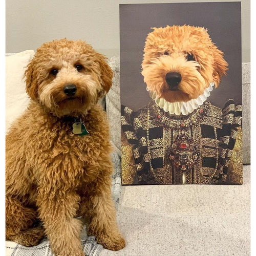 Crown and Paw - Canvas The Dame - Custom Pet Canvas