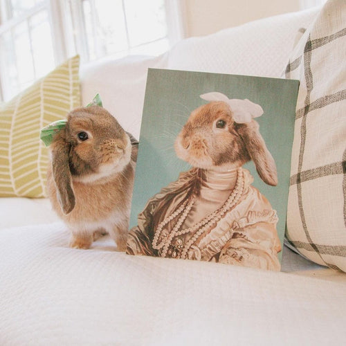 Crown and Paw - Canvas The Queen Regent - Custom Pet Canvas