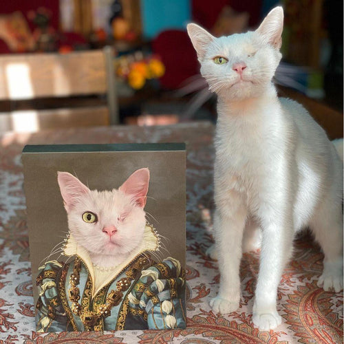 Crown and Paw - Canvas The Sapphire Queen - Custom Pet Canvas