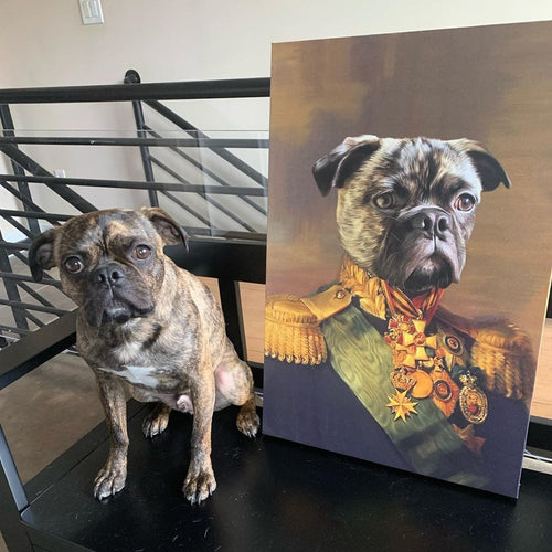 Crown and Paw - Canvas The Colonel - Custom Pet Canvas