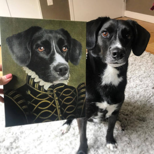 Crown and Paw - Canvas The Noble - Custom Pet Canvas