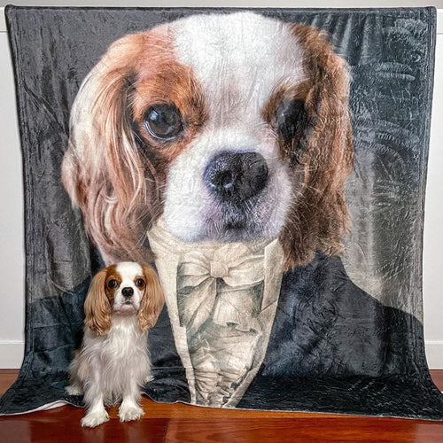Crown and Paw - Blanket The Aristocrat - Custom Pet Blanket