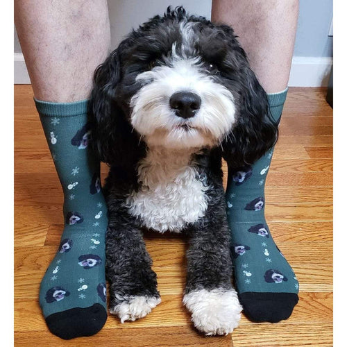 Crown and Paw - Custom Clothing Christmas Bundle Deal: Pet Face Sweatshirt and Socks (Save $30)