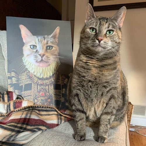 Crown and Paw - Canvas The Dame - Custom Pet Canvas