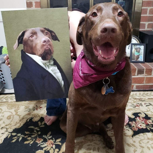 Crown and Paw - Canvas The Ambassador - Custom Pet Canvas