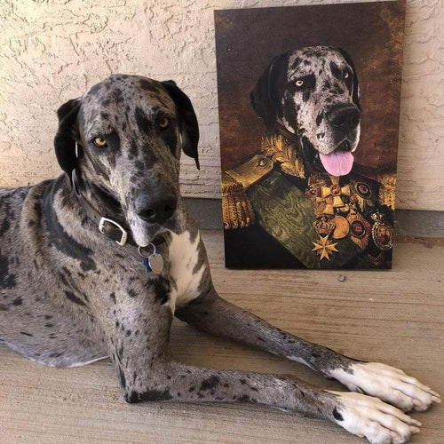 Crown and Paw - Canvas The Colonel - Custom Pet Canvas