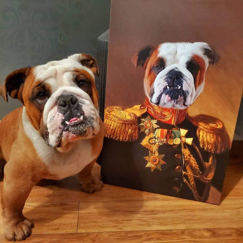 Crown and Paw - Canvas The Veteran - Custom Pet Canvas
