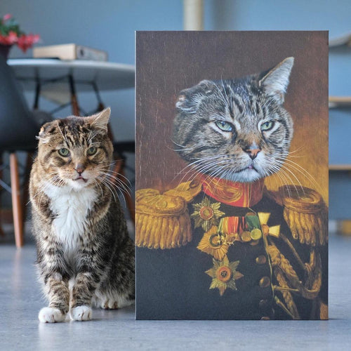 Crown and Paw - Canvas The Veteran - Custom Pet Canvas 8" x 10" / Unframed