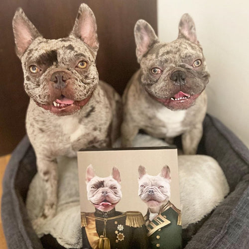 Crown and Paw - Canvas The Brothers In Arms - Custom Pet Canvas