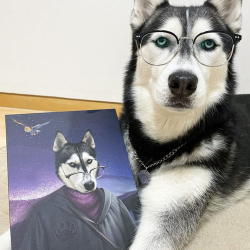 Crown and Paw - Canvas The Wizard - Custom Pet Canvas