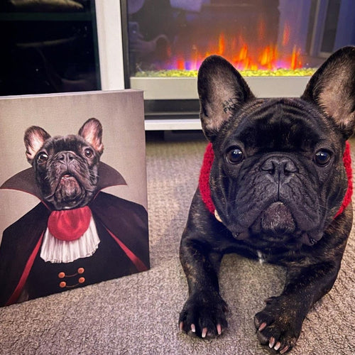 Crown and Paw - Canvas The Vampire - Custom Pet Canvas